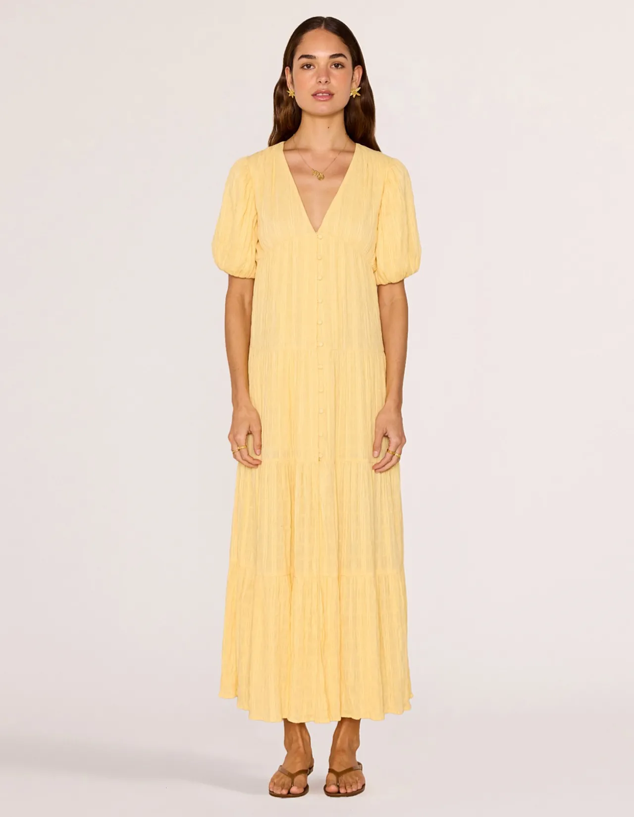 LEON TIERED MAXI DRESS