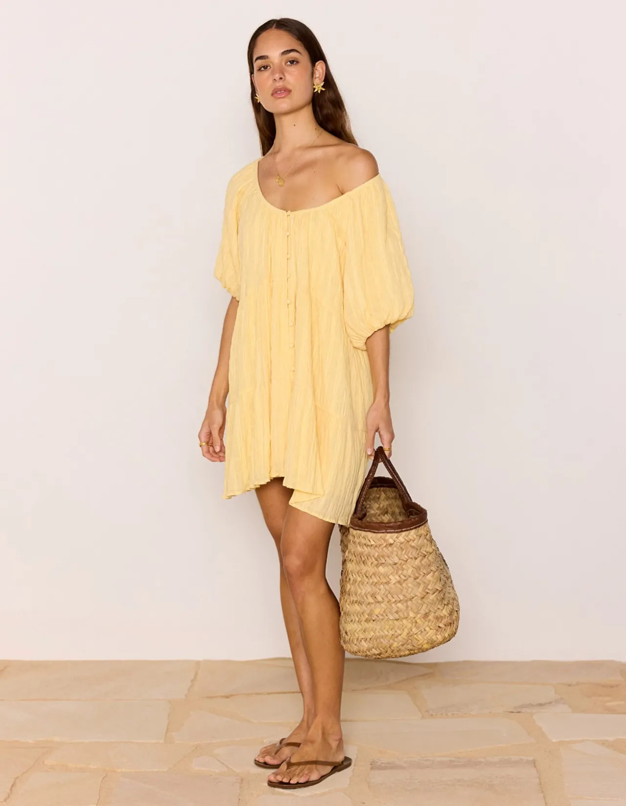 LEON TIERED MINI DRESS