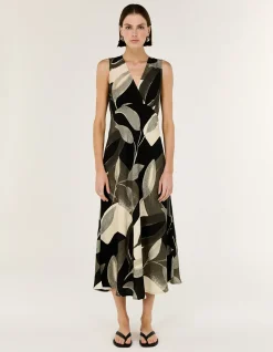 LEONA BIAS MIDI DRESS
