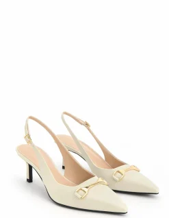 Leslie Open-back Heels Shoe Black