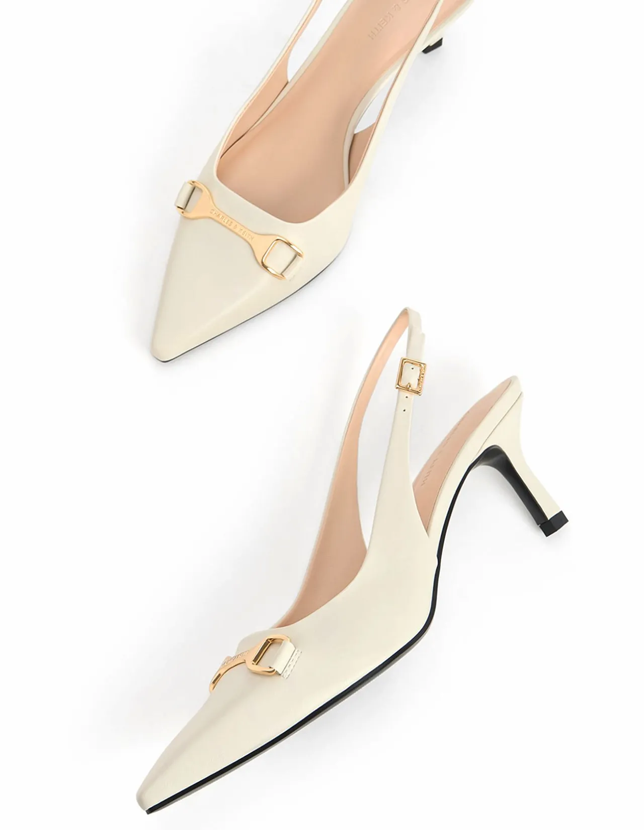 Leslie Open-back Heels Shoe Black