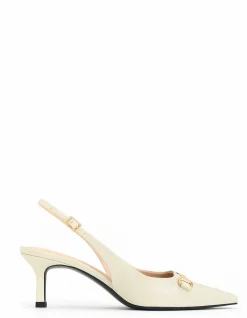 Leslie Open-back Heels Shoe Black
