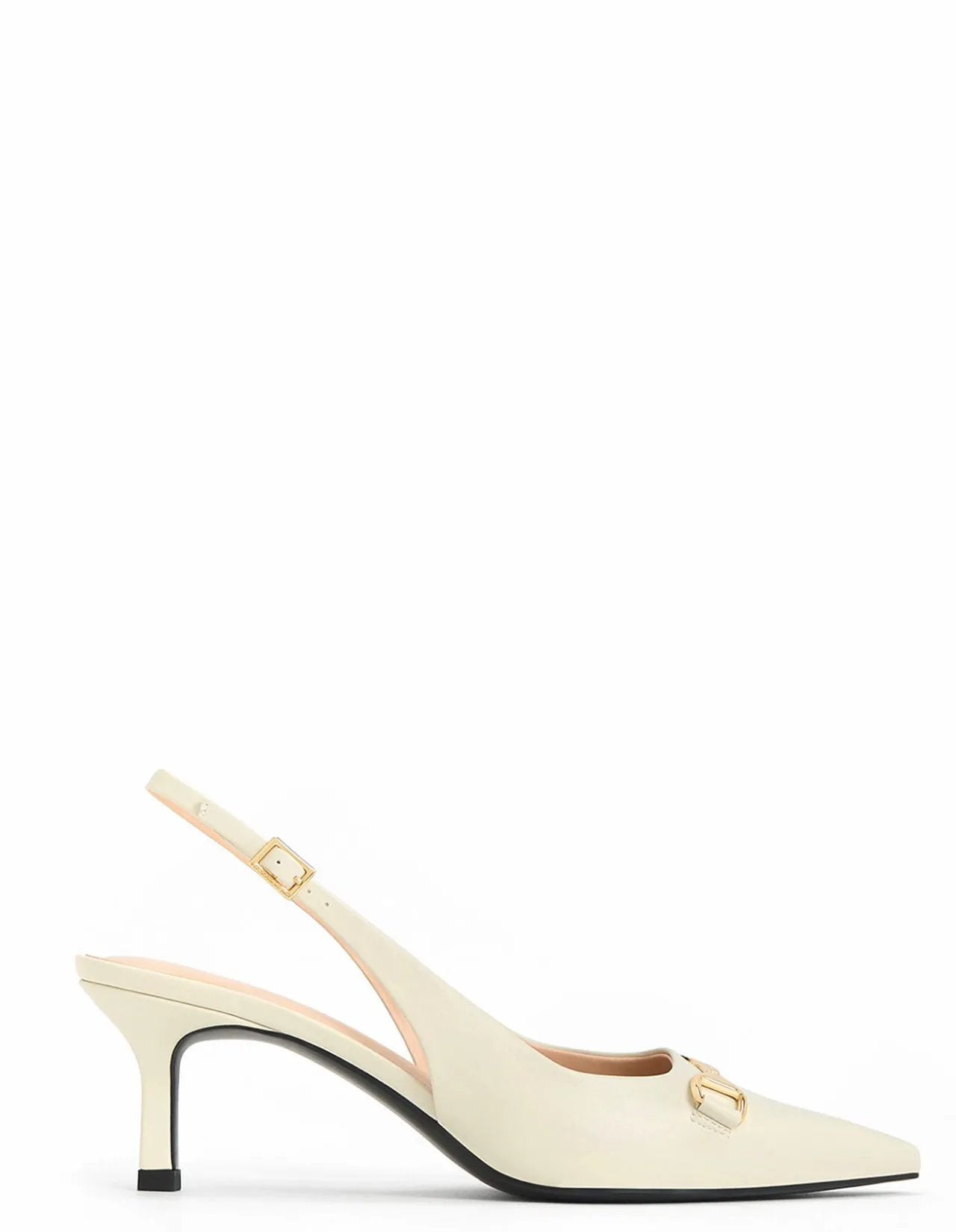 Leslie Open-back Heels Shoe Black