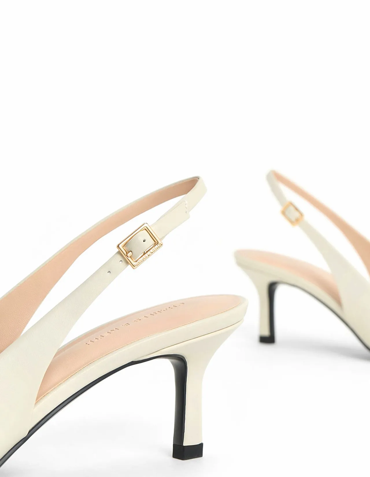 Leslie Open-back Heels Shoe Black