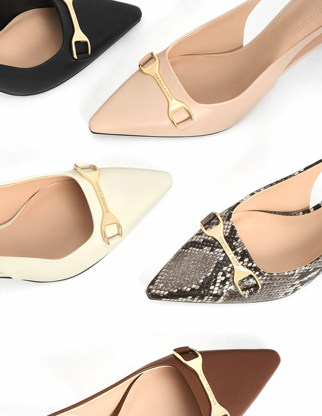 Leslie Open-back Heels Shoe Black