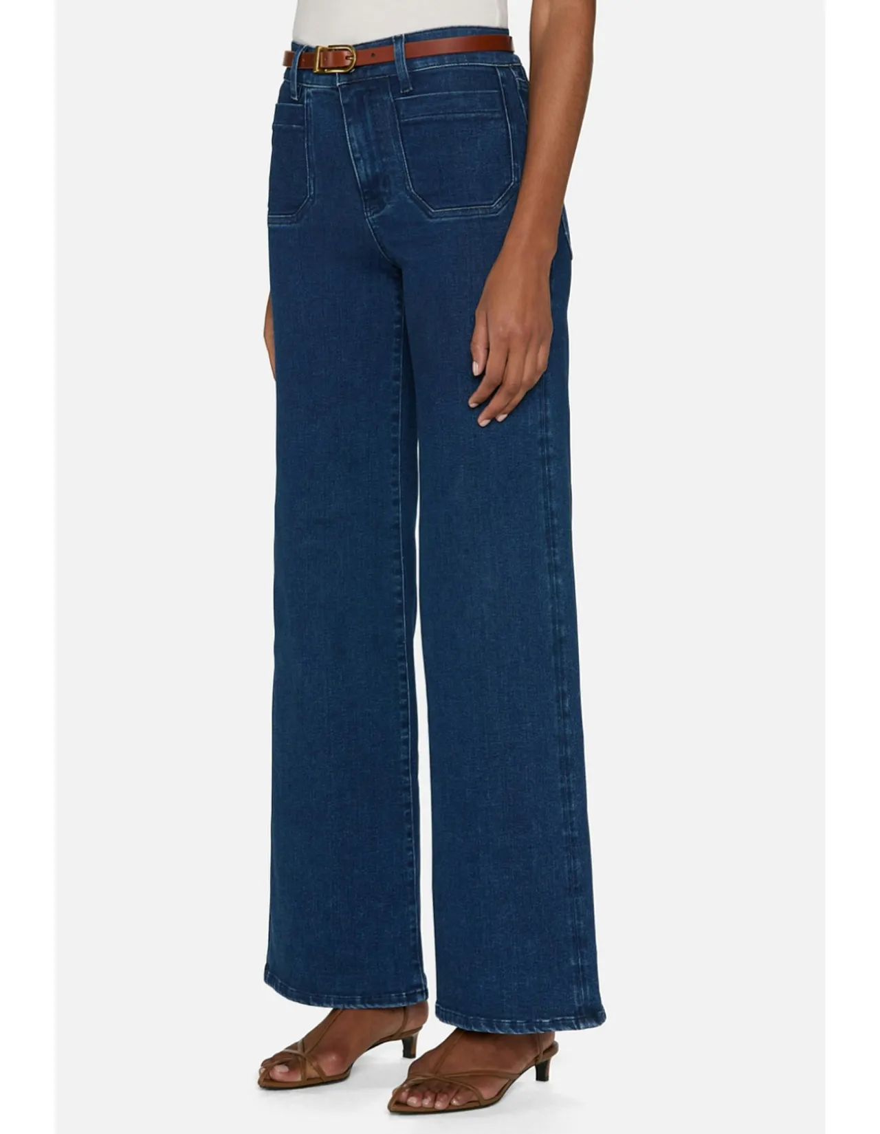Le Slim Palazzo High Rise Wide Leg Jeans