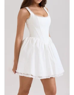 LETITIA STRETCH COTTON MINI DRESS