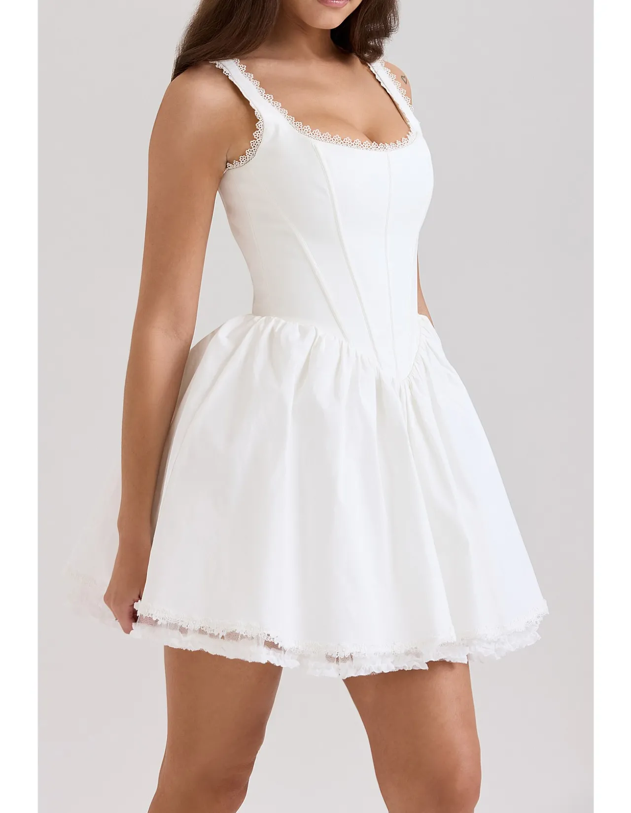 LETITIA STRETCH COTTON MINI DRESS