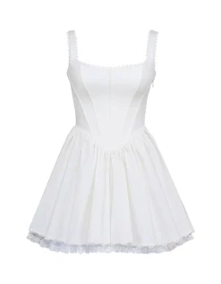 LETITIA STRETCH COTTON MINI DRESS
