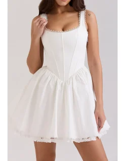 LETITIA STRETCH COTTON MINI DRESS