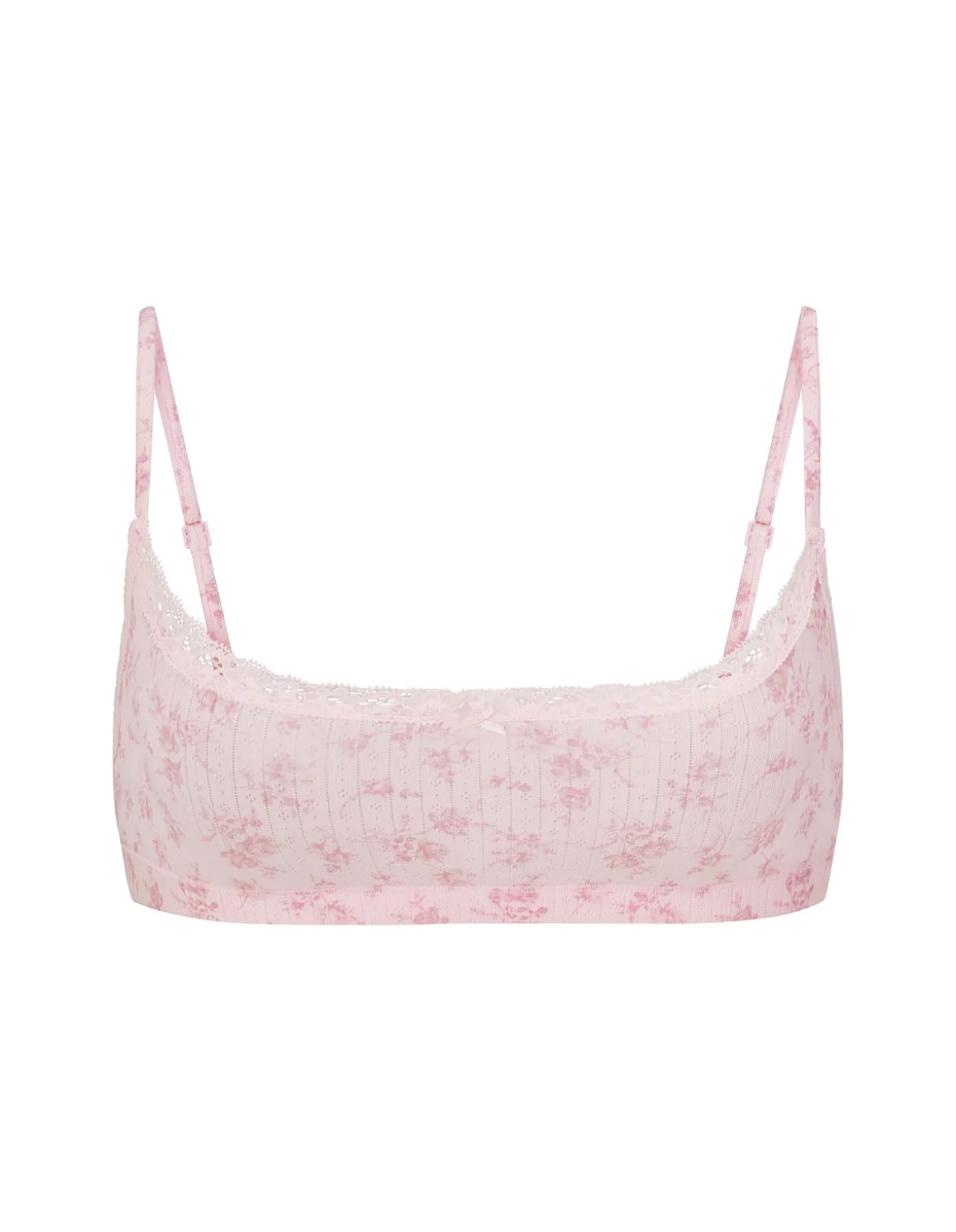 LIGHTWEIGHT COTTON POINTELLE SCOOP BRALETTE