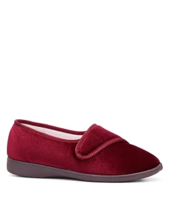 Lillian Plain Adjustable Velcro Slipper