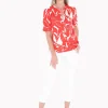 Lily Mono Button Through Cotton Top