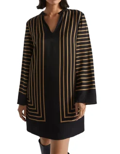 LINEAR SHIFT DRESS
