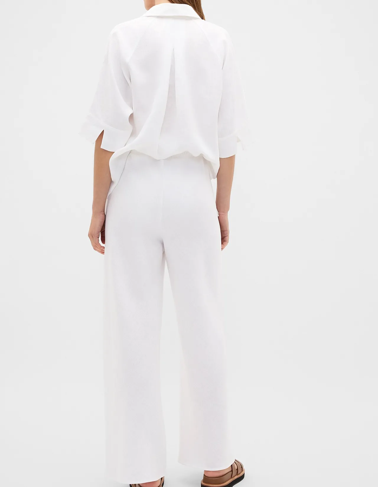 LINEN EASY WIDE LEG PANT
