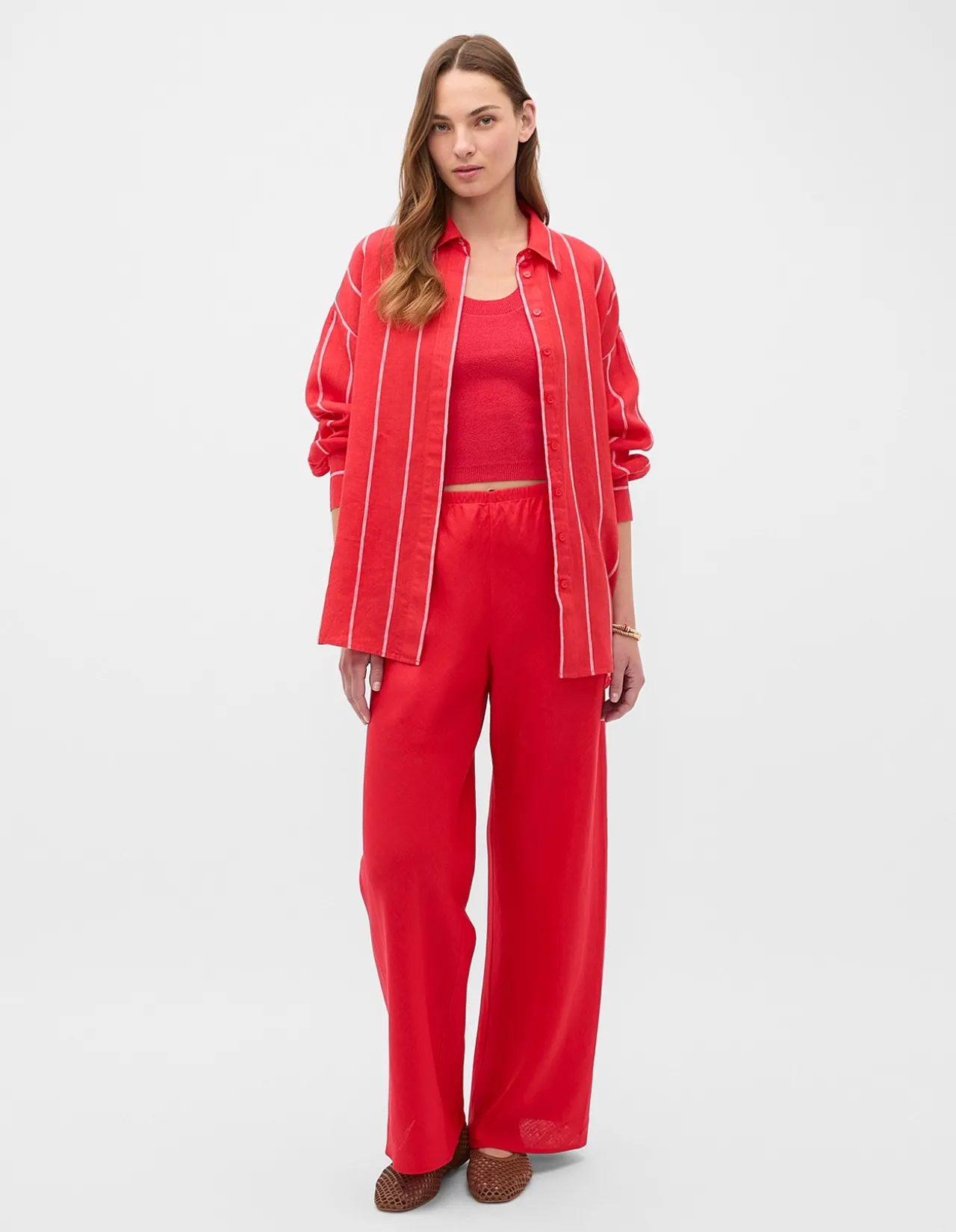 LINEN EASY WIDE LEG PANT