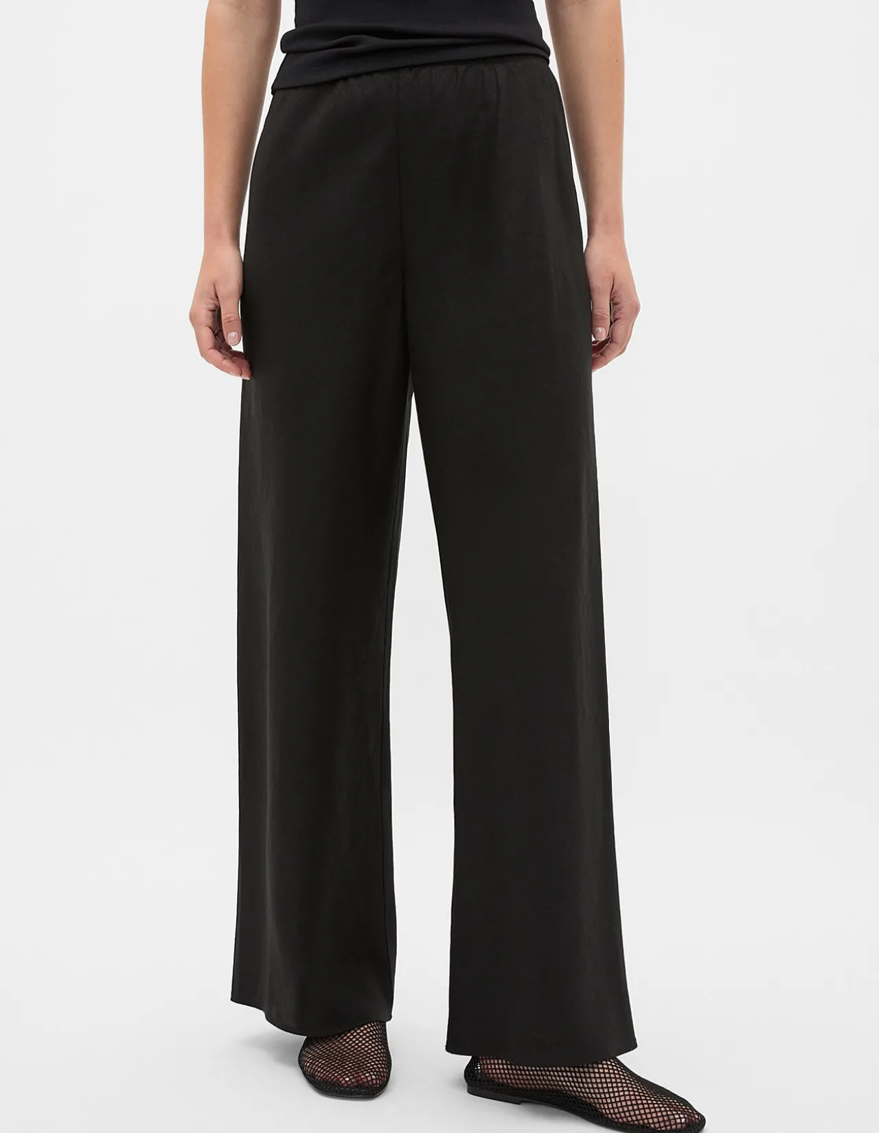 LINEN EASY WIDE LEG PANT