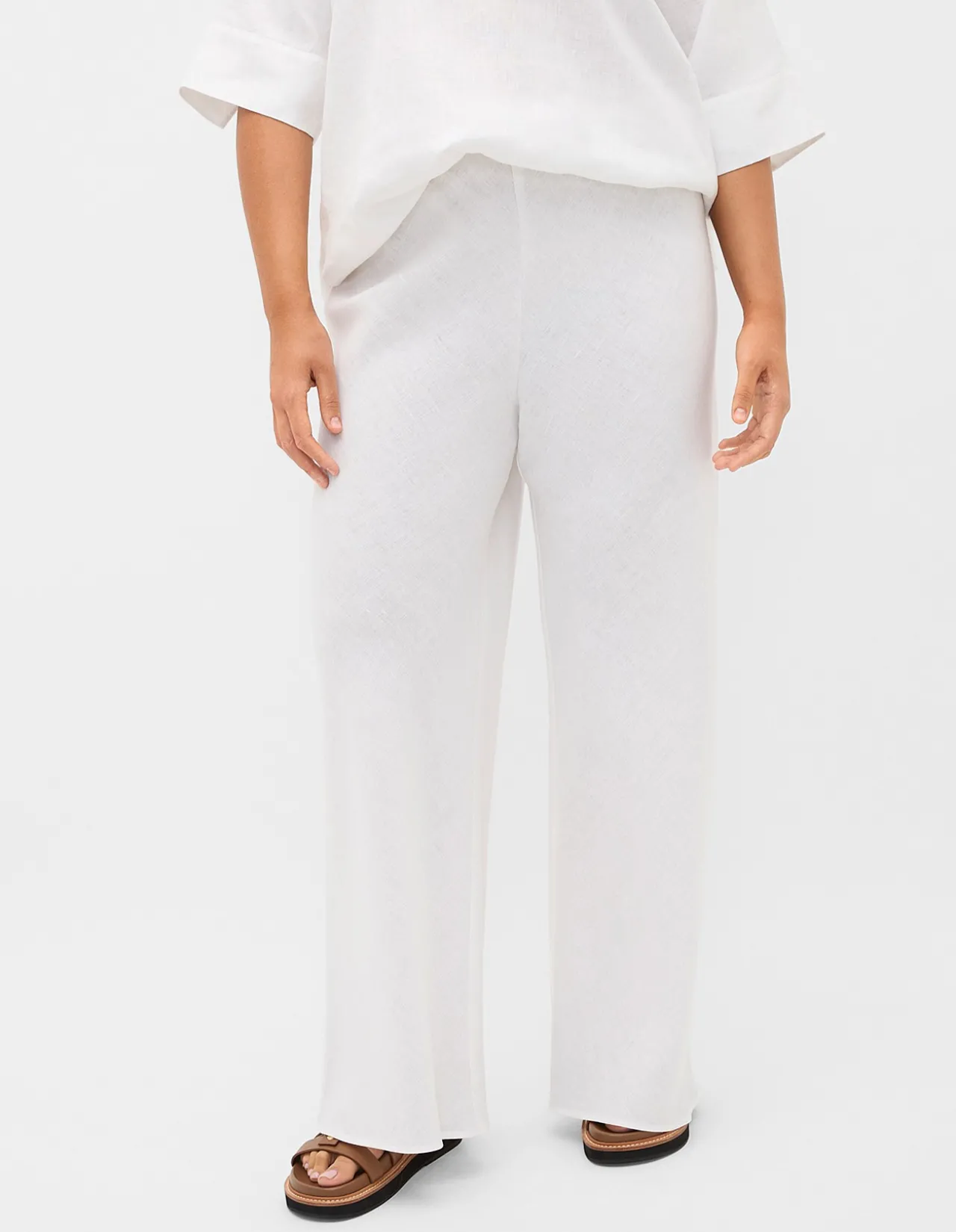 LINEN EASY WIDE LEG PANT