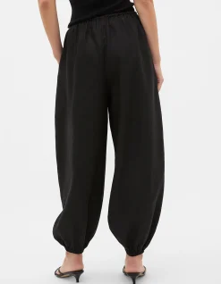 LINEN BALLOON TIE PANT