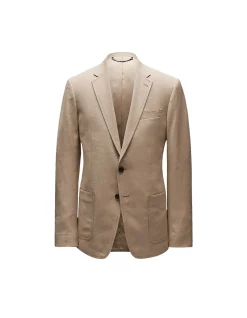LINEN COTTON CREPE SUIT JACKET