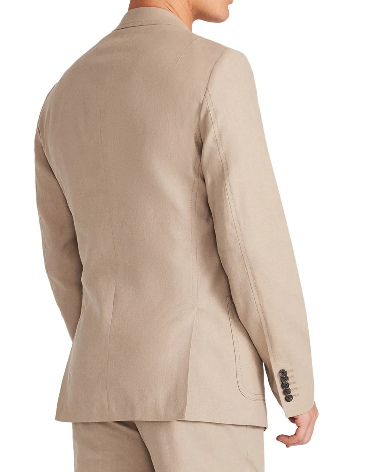 LINEN COTTON CREPE SUIT JACKET