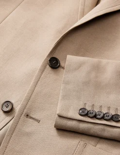 LINEN COTTON CREPE SUIT JACKET