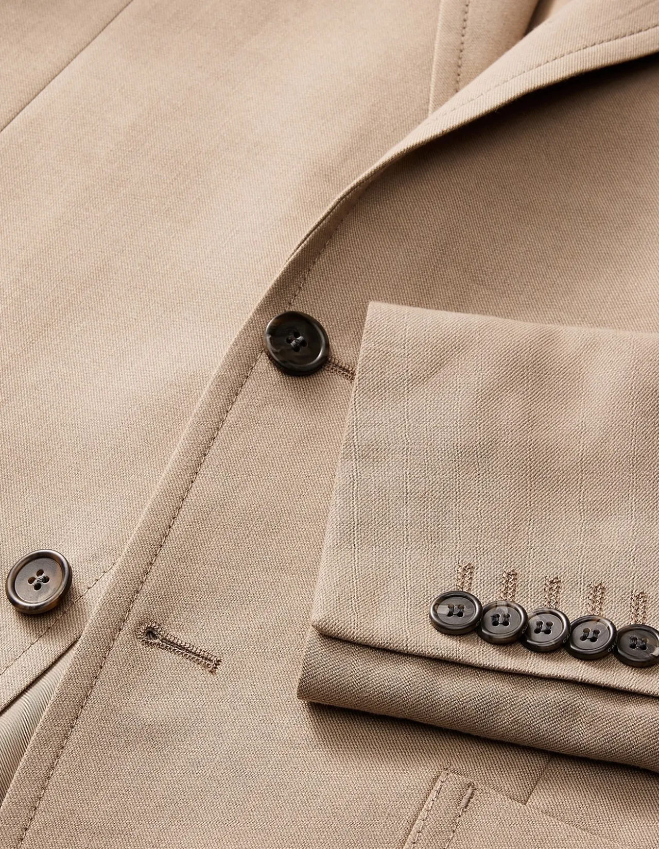 LINEN COTTON CREPE SUIT JACKET
