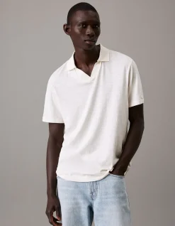 Linen Cotton Cuban Collar Polo