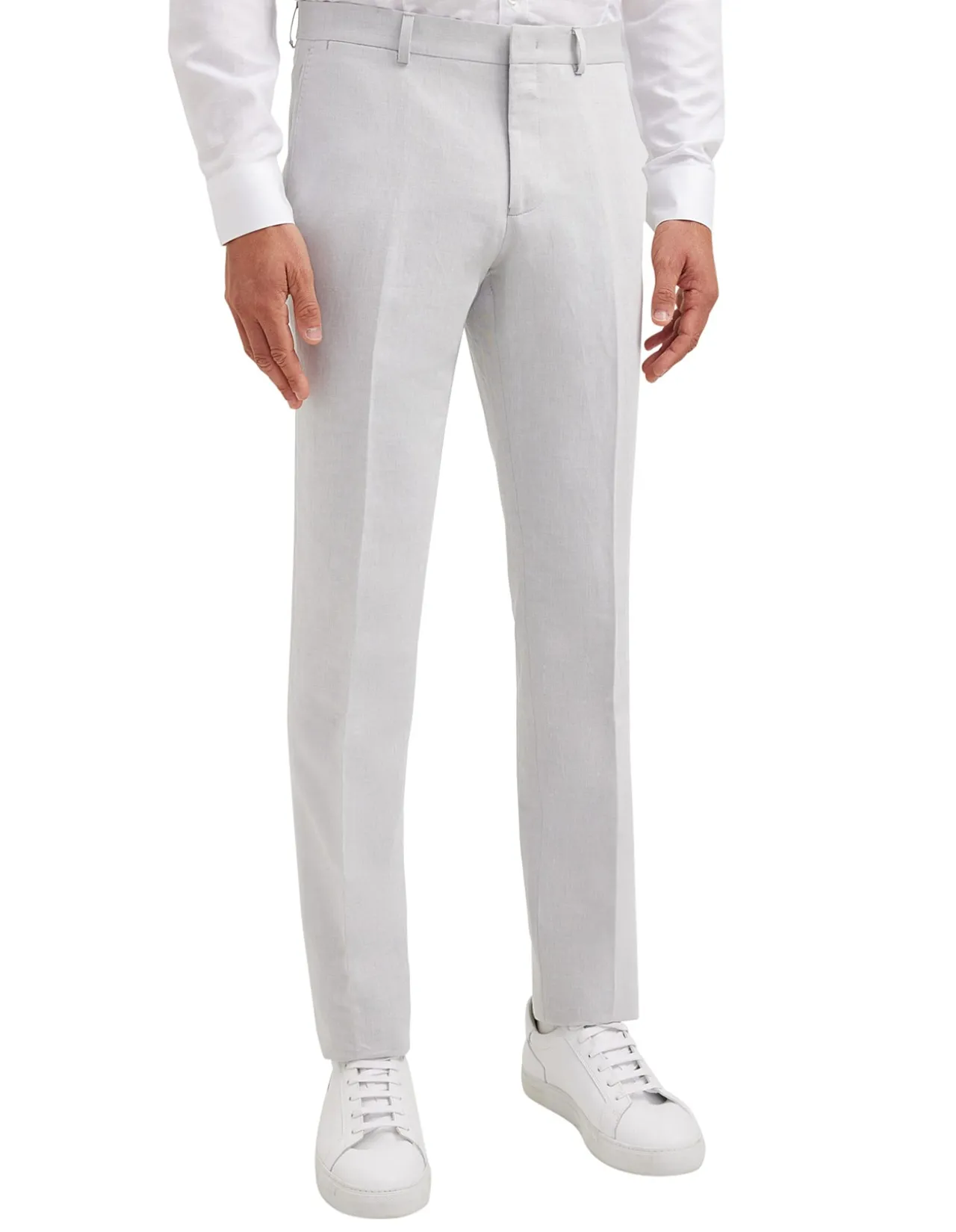 Linen Cotton Twill Suit Pant