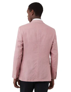 LINEN PEAK LAPEL JACKET