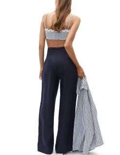 LINEN RIC RAC BRALETTE