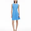 LINEN SEAM MINI DRESS