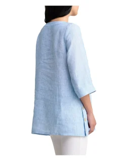 Linen Tunic - Chambray Cross Dye