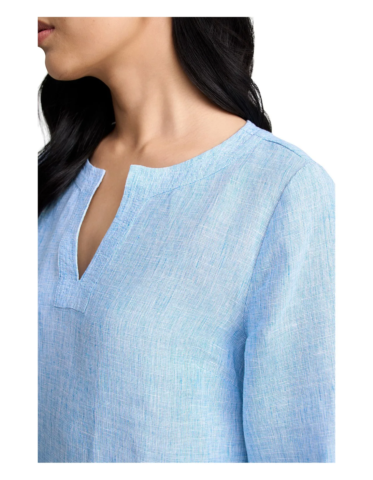 Linen Tunic - Chambray Cross Dye