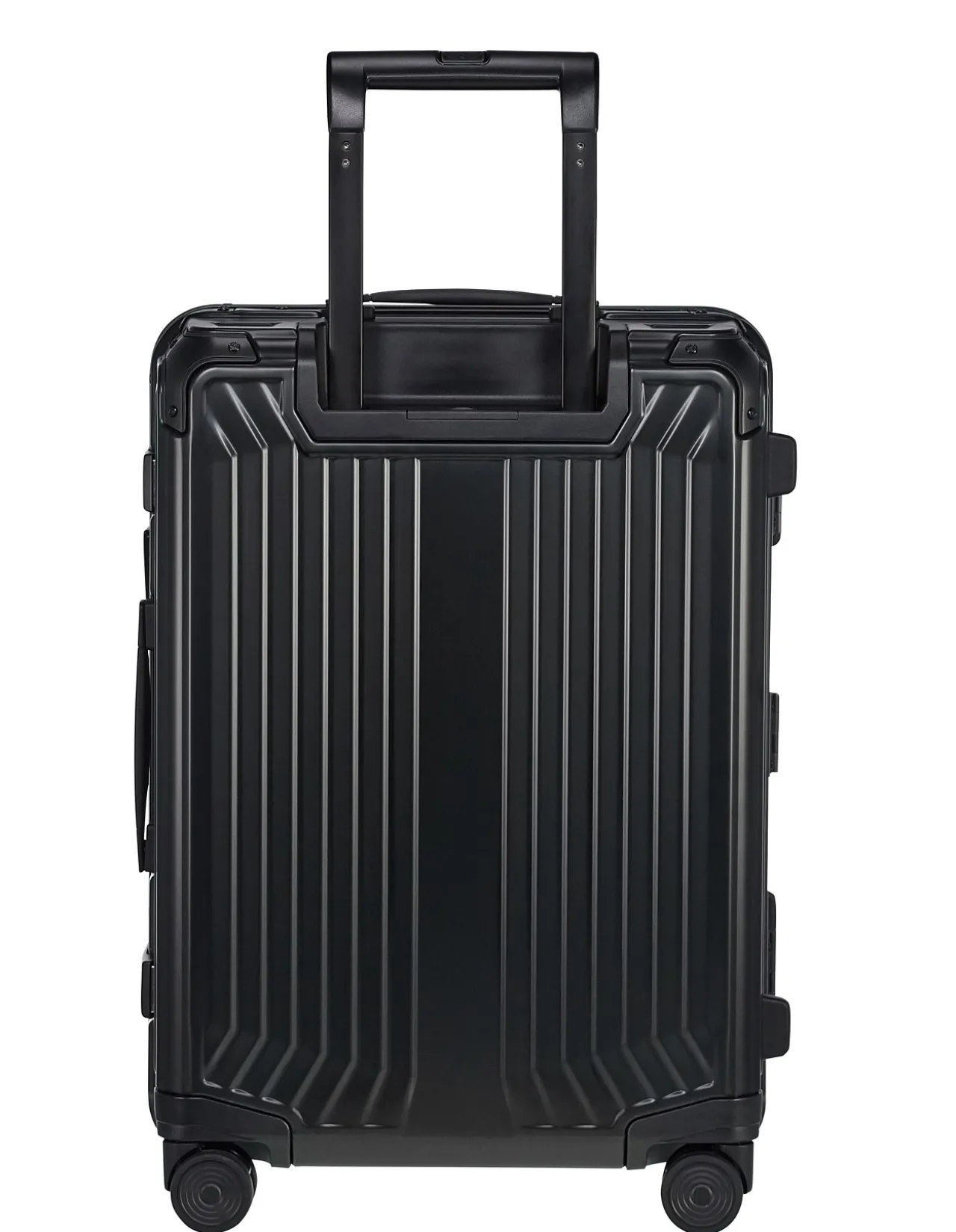 Lite-Box Aluminium 55cm Small Carry-On Suitcase Black