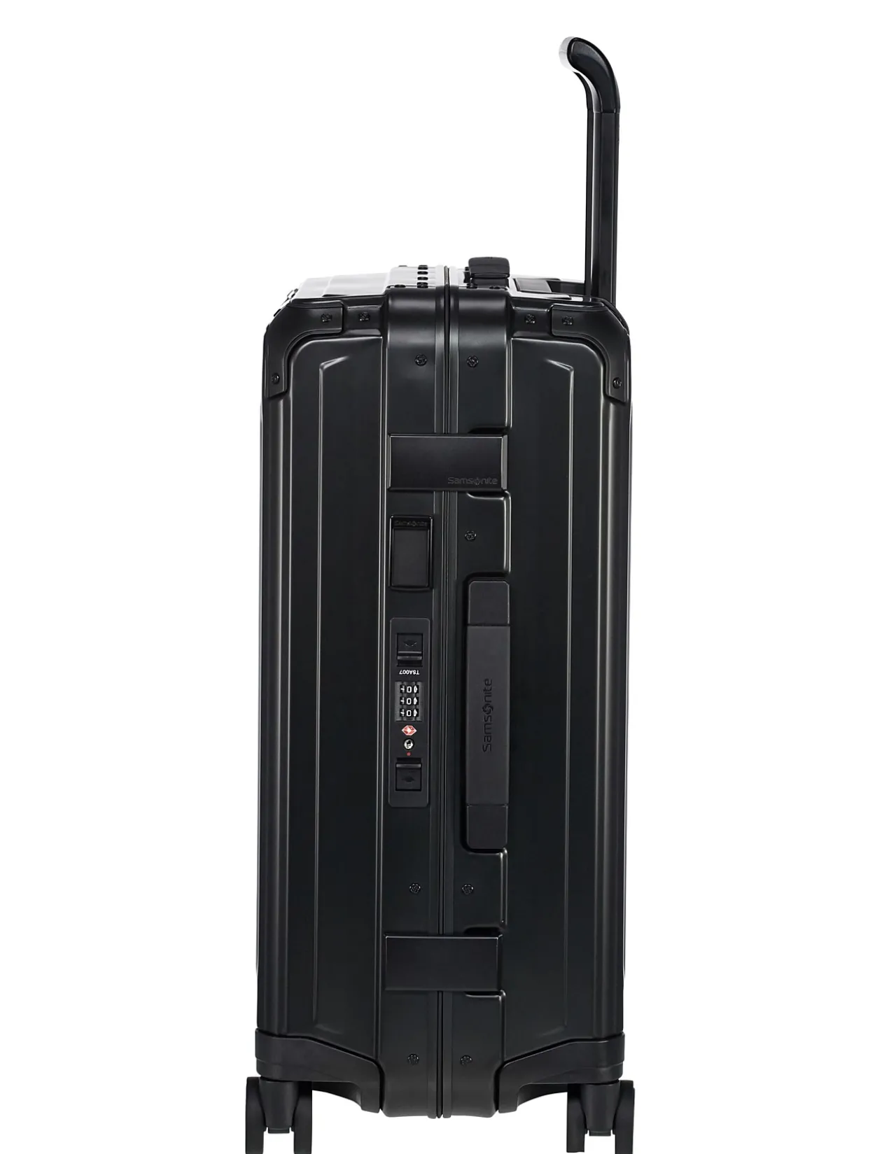 Lite-Box Aluminium 55cm Small Carry-On Suitcase Black