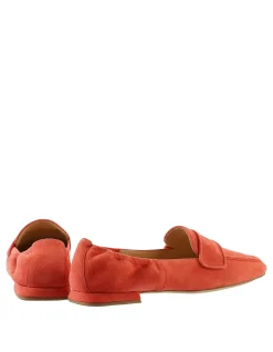 Liu Suede Block Heel Leather Loafer