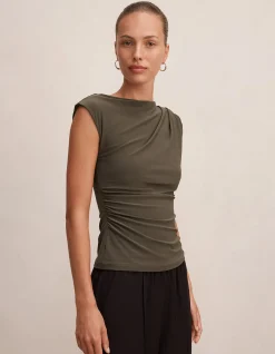 LOGAN ASYMMETRICAL SHOULDER TOP