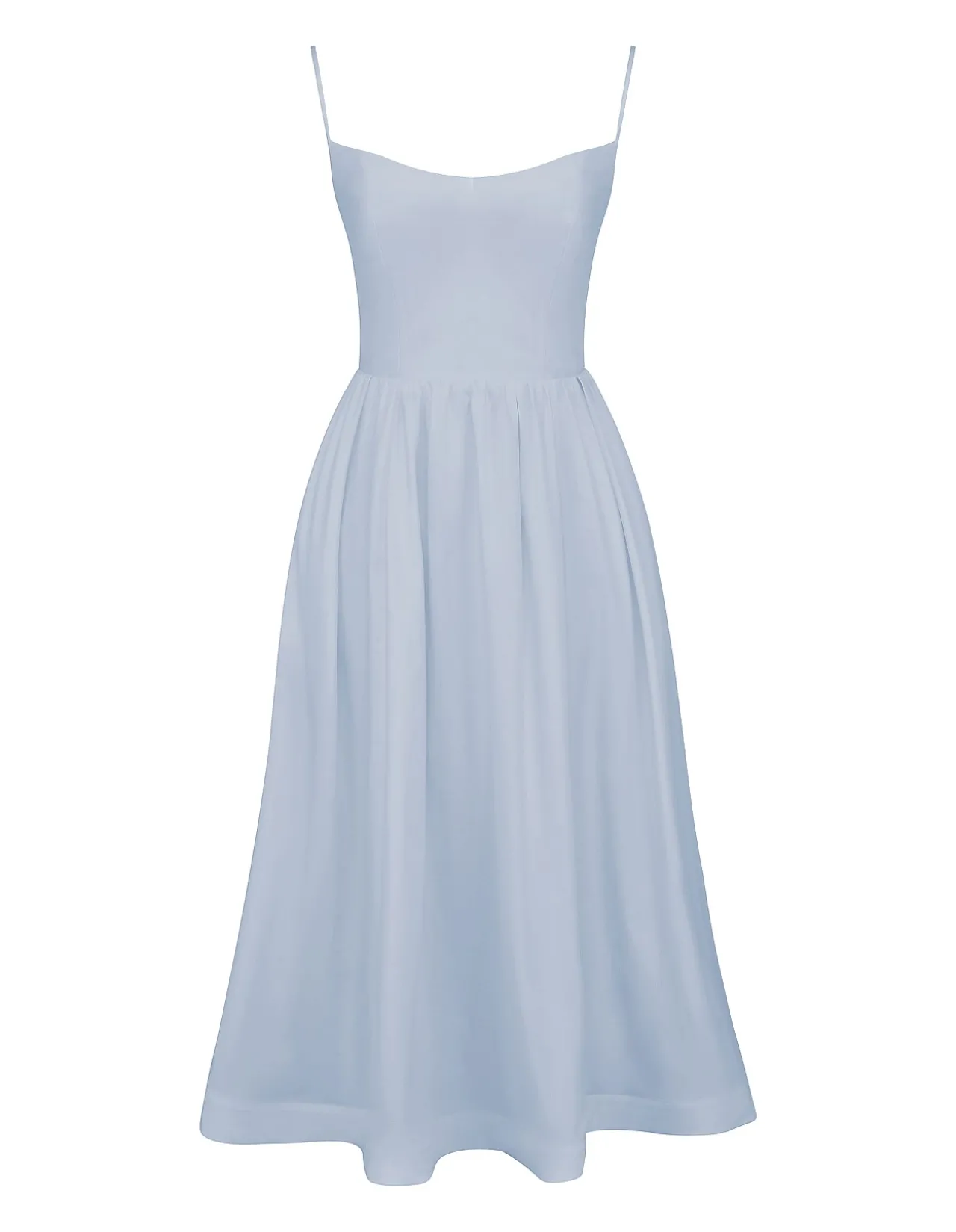 Lolita Spaghetti Strap Midi Dress Light Blue