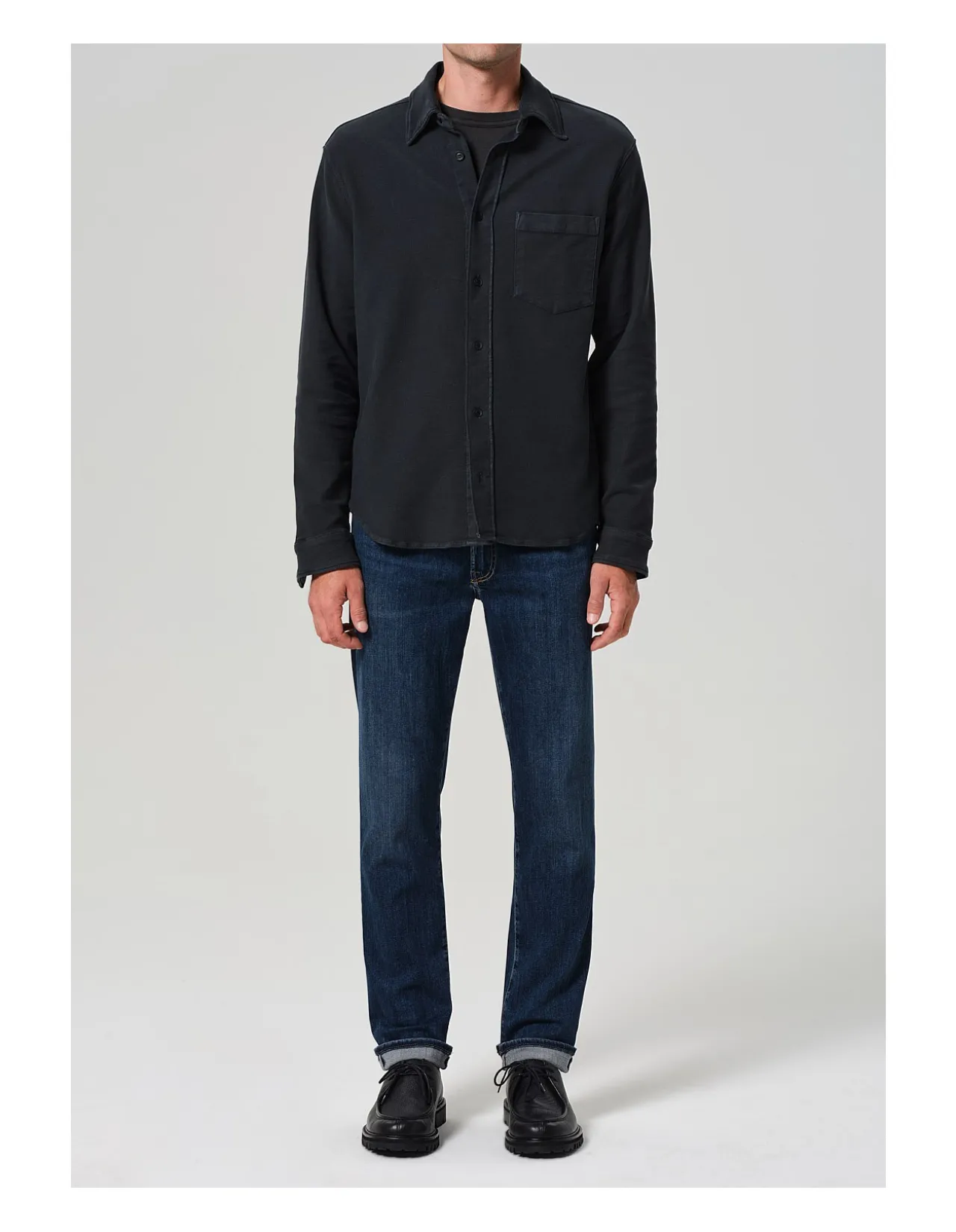 London Tapered Slim Dark Indigo Jeans