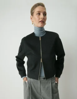 LONDON WOOL BOMBER JACKET