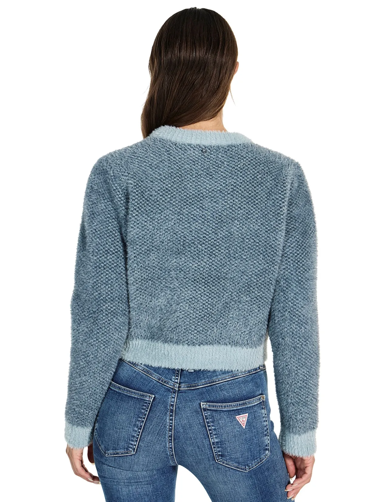 Long Sleeve Cn Bow Jacquard Sweater