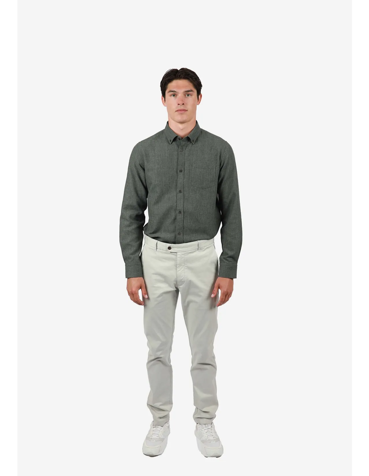 Long Sleeve Diamond MARLE Cotton Poly Shirt