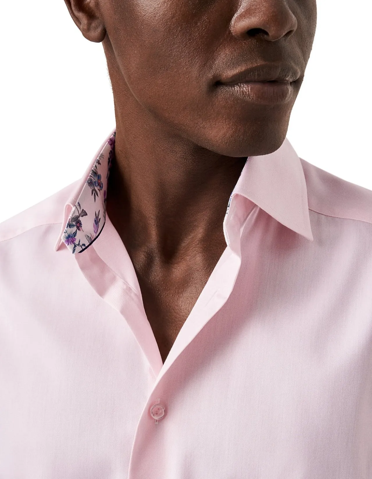 Long Sleeve Floral PrintI Twill Shirt