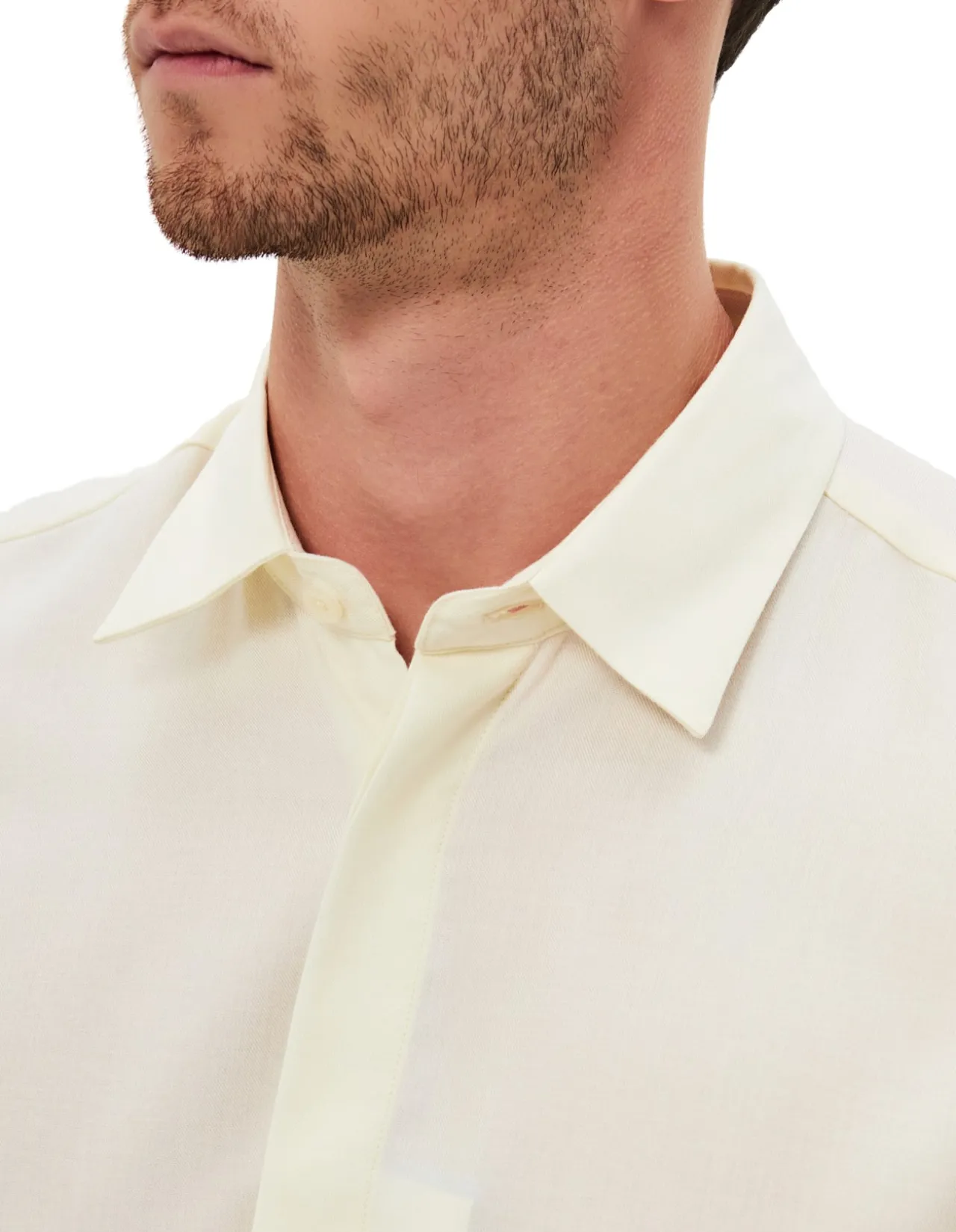 LONG SLEEVE HENRI FLANNEL WOOL LYOCELL SHIRT