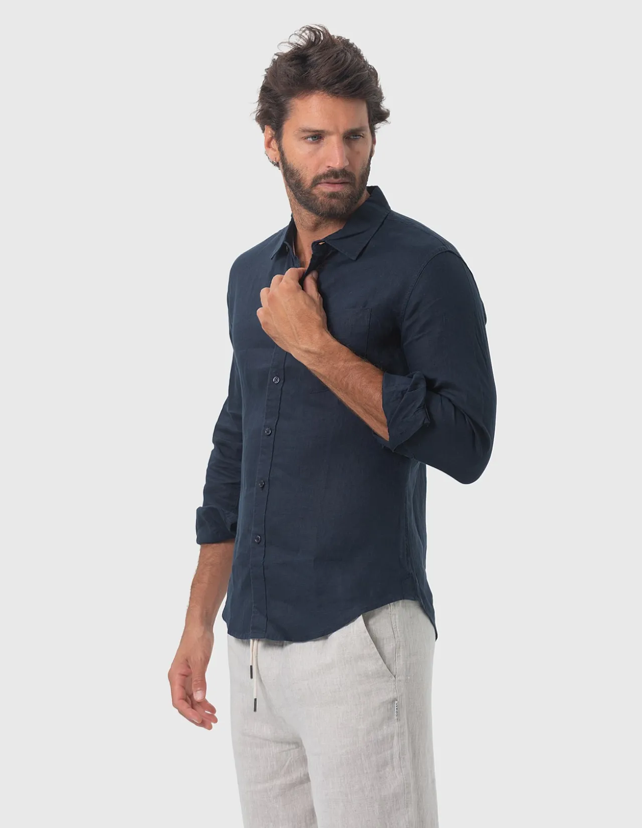 LONG SLEEVE LINEN SHIRT