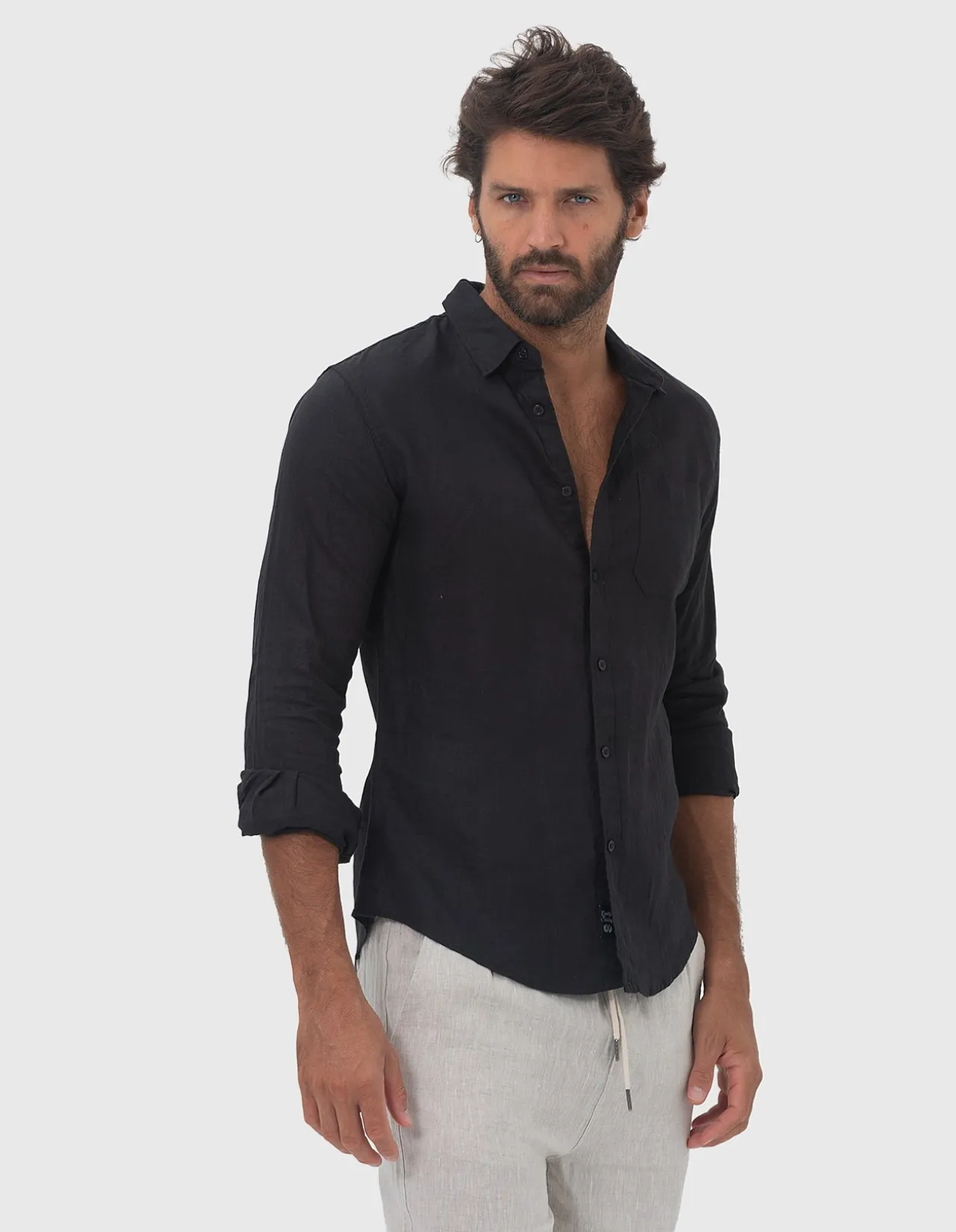 LONG SLEEVE LINEN SHIRT