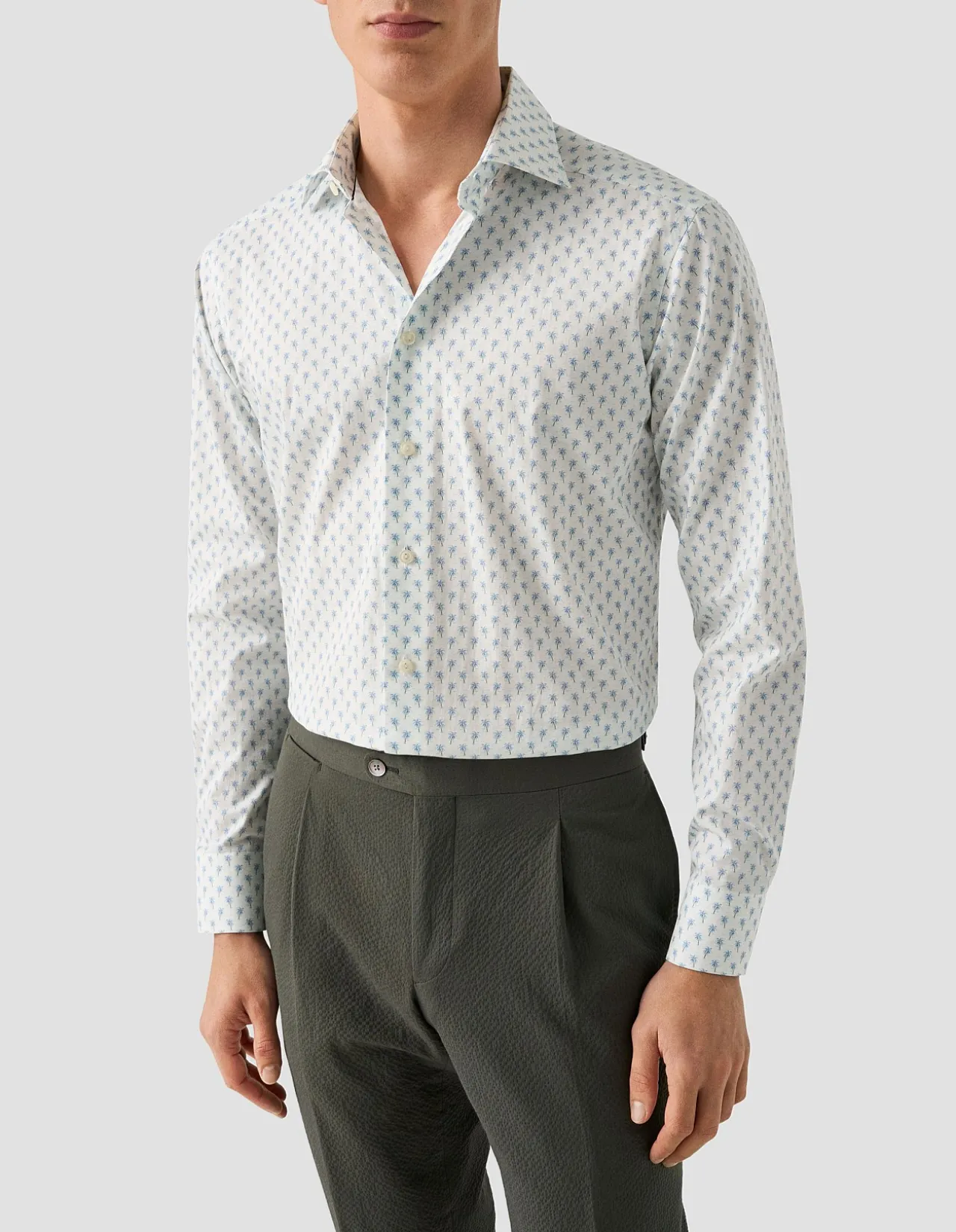 LONG SLEEVE PALM TREE SIGNATURE TWILL SHIRT
