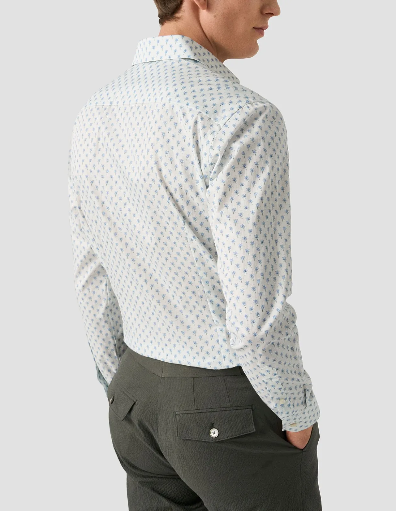 LONG SLEEVE PALM TREE SIGNATURE TWILL SHIRT