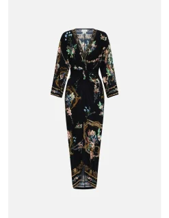 LONG SPLIT FRONT TWIST DRESS